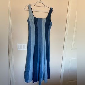 Denim striped NWT anthro dress